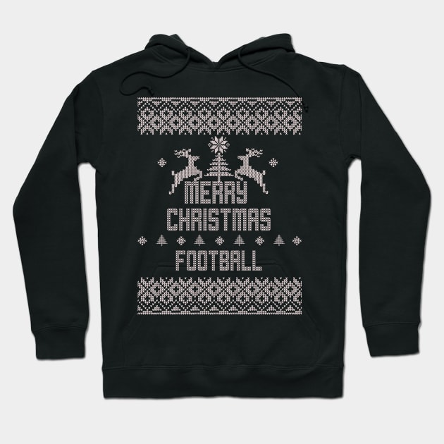 Merry Christmas FOOTBALL Hoodie by ramiroxavier